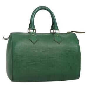 LOUIS VUITTON Epi Speedy 25 Hand Bag Borneo Green M43014